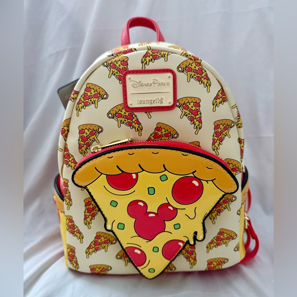 Disney Parks Loungefly Mini Backpack -Disney Eats- Mickey Pizza 🍕